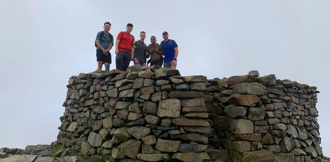 Group tackling Ben Nevis on the National Three Peaks Challenge