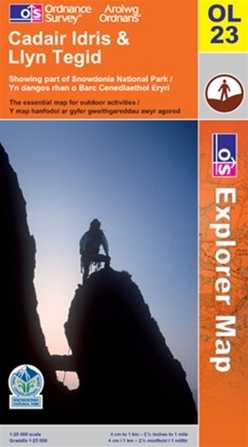 OS Explorer OL23 Map, Cadair Idris, Bala Lake / Llyn Tegid