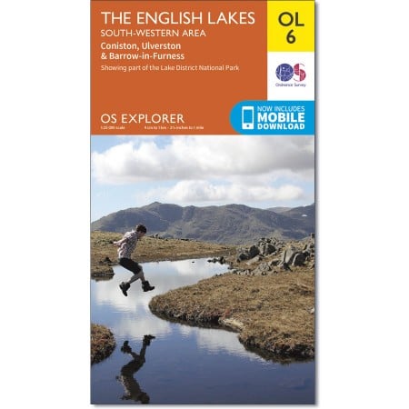 OS Explorer OL6 Map for Scafell Pike