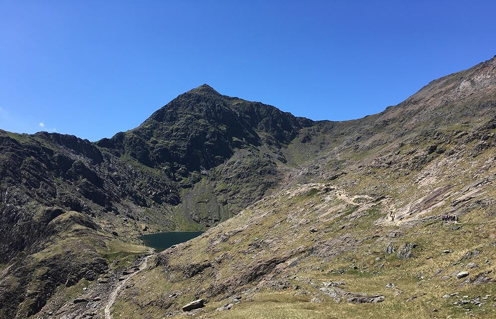 Looking towards the peak of Snowdon, May 2016