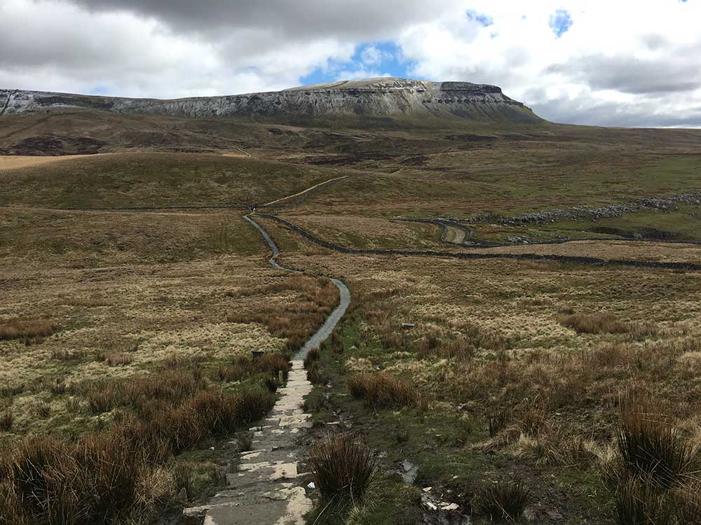 View back to Pen y Ghent after ascent